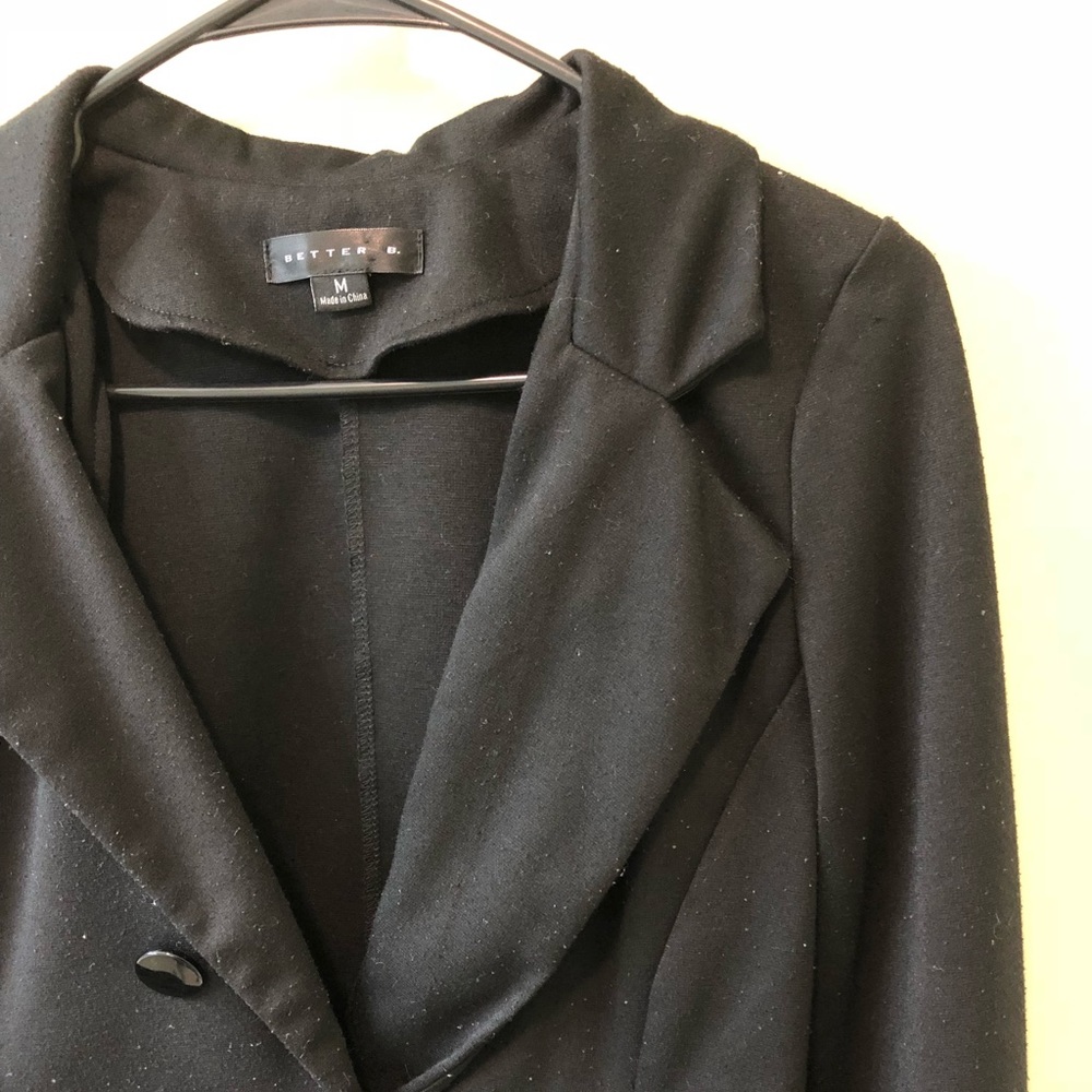 Slightly worn black blazer sweater